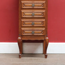 Load image into Gallery viewer, Vintage French Oak Lingerie Chest with Five Drawers and French Scroll Feet. B12794