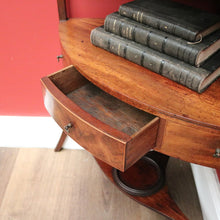 Load image into Gallery viewer, x SOLD Antique English Mahogany Georgian Corner Stand or Display Cabinet with a Drawer. B12231