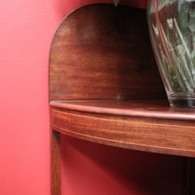 Load image into Gallery viewer, x SOLD Antique English Mahogany Georgian Corner Stand or Display Cabinet with a Drawer. B12231