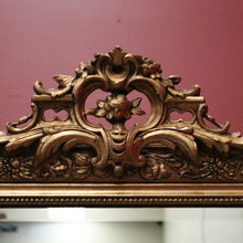 Load image into Gallery viewer, x SOLD Antique French Wall Mirror with Bevelled Mirror and Gilt Floral Border Frame. B12156