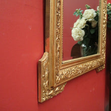 Load image into Gallery viewer, x SOLD Antique French Wall Mirror with Bevelled Mirror and Gilt Floral Border Frame. B12156