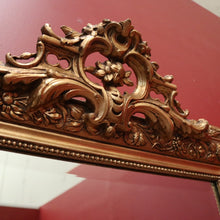 Load image into Gallery viewer, x SOLD Antique French Wall Mirror with Bevelled Mirror and Gilt Floral Border Frame. B12156