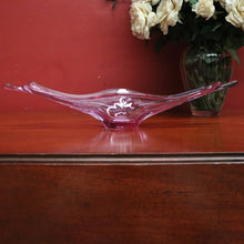 Load image into Gallery viewer, Mid-Century Val St Lambert "Splash" Vase - Art Glass Vase in Purple Tones. B12229