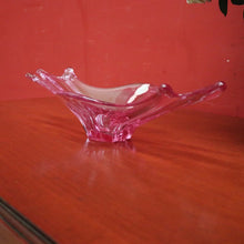 Load image into Gallery viewer, Mid-Century Val St Lambert "Splash" Vase - Art Glass Vase in Purple Tones. B12229