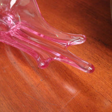 Load image into Gallery viewer, Mid-Century Val St Lambert "Splash" Vase - Art Glass Vase in Purple Tones. B12229