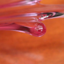 Load image into Gallery viewer, Mid-Century Val St Lambert "Splash" Vase - Art Glass Vase in Purple Tones. B12229