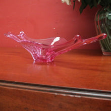 Load image into Gallery viewer, Mid-Century Val St Lambert "Splash" Vase - Art Glass Vase in Purple Tones. B12229