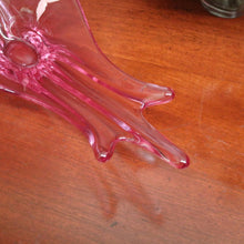 Load image into Gallery viewer, Mid-Century Val St Lambert "Splash" Vase - Art Glass Vase in Purple Tones. B12229