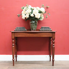 Load image into Gallery viewer, Antique Australian Cedar Hall Table or Safa Side Table with Turned Legs. B12248