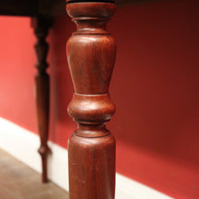 Load image into Gallery viewer, Antique Australian Cedar Hall Table or Safa Side Table with Turned Legs. B12248