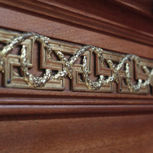 Load image into Gallery viewer, Antique French Walnut Double Bed with Gilt Bronze Mounts and Sunray Pattern. B12165