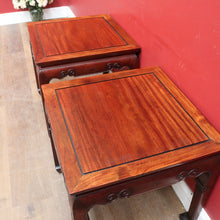Load image into Gallery viewer, Pair of Vintage Chinese Style Hardwood Table Lamps, Side Table, Coffee Table. B12459
