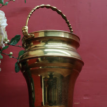 Load image into Gallery viewer, Vintage Flemish Brass Champagne Bucket with Swing Handle and Tin-Lined Interior. B12712