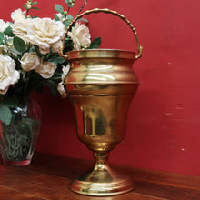 Load image into Gallery viewer, Vintage Flemish Brass Champagne Bucket with Swing Handle and Tin-Lined Interior. B12712