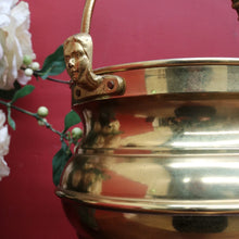 Load image into Gallery viewer, Vintage Flemish Brass Champagne Bucket with Swing Handle and Tin-Lined Interior. B12712