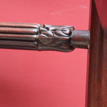 Load image into Gallery viewer, Antique English Mahogany Armchair with Scroll Arms and Floral Upholstery. B12639