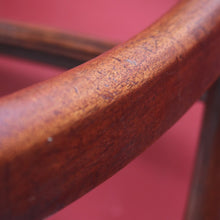 Load image into Gallery viewer, Antique English Mahogany Armchair with Scroll Arms and Floral Upholstery. B12639