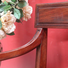 Load image into Gallery viewer, Antique English Mahogany Armchair with Turned Legs and H-Stretcher Base. B12640