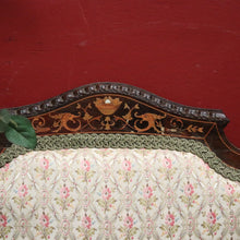 Load image into Gallery viewer, x SOLD Antique French Chair, Padded back and Seat, Floral Fabric, Bedroom, Living or Hall Arm Chair. B12241