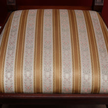 Load image into Gallery viewer, Antique English Mahogany Armchair with Turned Legs and H-Stretcher Base. B12640