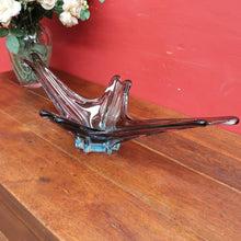 Load image into Gallery viewer, Vintage French Sommerso Art Glass Display Vase with Blue and Purple Layers. B12022