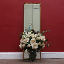 Load image into Gallery viewer, Antique French Gilt Frame Mirror with Floral Detail and Bevelled Edge. B12641