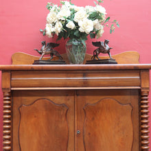 Load image into Gallery viewer, Antique Australian Cedar Chiffonier with Shield Front Doors and Cotton Reel Columns. B12638
