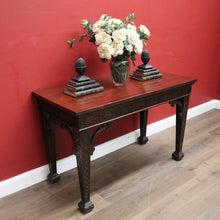 Load image into Gallery viewer, x SOLD Antique French Mahogany Hall Table or Side, Sofa, Entry Table with Fretwork Detail. B12246