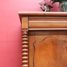 Load image into Gallery viewer, Antique Australian Cedar Chiffonier with Shield Front Doors and Cotton Reel Columns. B12638