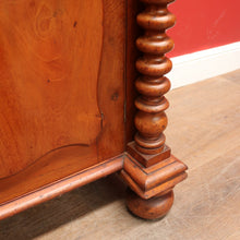 Load image into Gallery viewer, Antique Australian Cedar Chiffonier with Shield Front Doors and Cotton Reel Columns. B12638