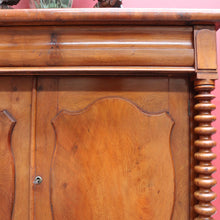 Load image into Gallery viewer, Antique Australian Cedar Chiffonier with Shield Front Doors and Cotton Reel Columns. B12638