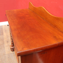 Load image into Gallery viewer, Antique Australian Cedar Chiffonier with Shield Front Doors and Cotton Reel Columns. B12638
