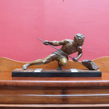 Load image into Gallery viewer, x SOLD Antique French Bronze and Marble Statue Art Deco Sculpture Attributed to Guislain 1930s. B12644
