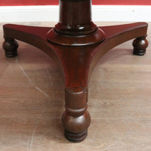 Load image into Gallery viewer, Antique Australian Cedar Dining or Kitchen Table, or large Pedestal Foyer Table. B12249