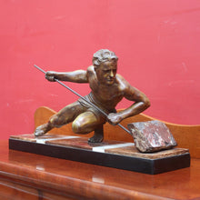 Load image into Gallery viewer, x SOLD Antique French Bronze and Marble Statue Art Deco Sculpture Attributed to Guislain 1930s. B12644