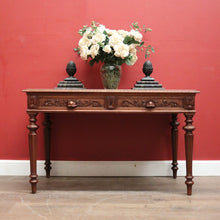 Load image into Gallery viewer, x SOLD Antique French Office Desk. Two Drawer Desk with Pull-out Slides or Hall Table. B12239