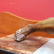 Load image into Gallery viewer, x SOLD Antique French Bronze and Marble Statue Art Deco Sculpture Attributed to Guislain 1930s. B12644