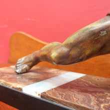 Load image into Gallery viewer, x SOLD Antique French Bronze and Marble Statue Art Deco Sculpture Attributed to Guislain 1930s. B12644