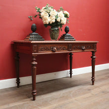 Load image into Gallery viewer, x SOLD Antique French Office Desk. Two Drawer Desk with Pull-out Slides or Hall Table. B12239