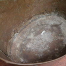 Load image into Gallery viewer, Antique French Brass Coal Scuttle with Delft Porcelain Handle and Lion Paw Feet. B12951