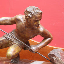 Load image into Gallery viewer, x SOLD Antique French Bronze and Marble Statue Art Deco Sculpture Attributed to Guislain 1930s. B12644