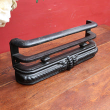 Load image into Gallery viewer, Antique Victorian Cast Iron Fire Fender with Decorative Rope and Scroll Detail. B12953