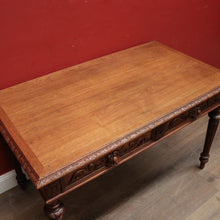 Load image into Gallery viewer, x SOLD Antique French Office Desk. Two Drawer Desk with Pull-out Slides or Hall Table. B12239