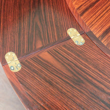 Load image into Gallery viewer, x SOLD Dyrlund Denmark Rosewood Flip-Flap Expandable Dining Table with Four Hidden Leaves – Rare Mid-Century Modern. B12658