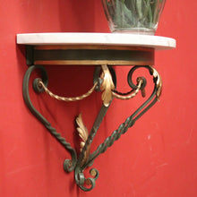 Load image into Gallery viewer, x SOLD French Wall Hanging Hand-forged Iron and Marble Statue Holder or Wall Bracket. B12235