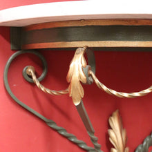 Load image into Gallery viewer, x SOLD French Wall Hanging Hand-forged Iron and Marble Statue Holder or Wall Bracket. B12235