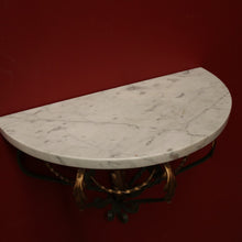 Load image into Gallery viewer, x SOLD French Wall Hanging Hand-forged Iron and Marble Statue Holder or Wall Bracket. B12235