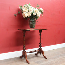 Load image into Gallery viewer, English Pine Chess Table with Hand-Painted Chessboard Top and Turned Legs. B13044