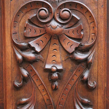 Load image into Gallery viewer, x SOLD Antique French Walnut and Marble Top Hall Cabinet with Carved Doors and Columns. B12619