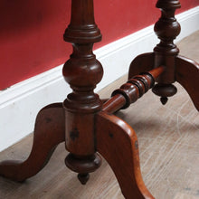 Load image into Gallery viewer, English Pine Chess Table with Hand-Painted Chessboard Top and Turned Legs. B13044